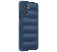 Avizar Silicone Case for Oppo A5x with Textured Relief Design, Blue
