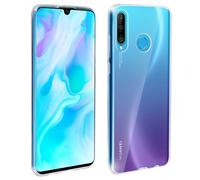 Avizar Silicone case, Glossy & matte back Cover for Huawei P30 Lite, Transparent