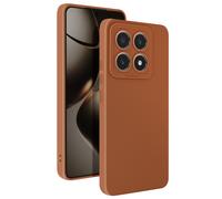 Avizar Slim Fit Matte Case for Xiaomi 14T Pro with Camera Shield, Brown