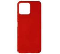 Avizar Soft-Touch Case for Honor X8 4G in Semi-Rigid Silicone Non-Slip, Red