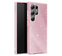 Avizar Sparkling Cover for Galaxy S24 Ultra Thin Silicone, Pink