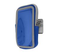 Avizar Sport Armband Smartphone Touch Arm or Forearm Strap Zipper Pocket, Blue