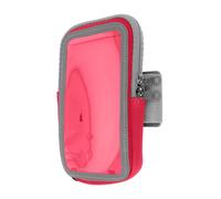 Avizar Sport Armband Smartphone Touch Arm or Forearm Strap Zipper Pocket, Pink
