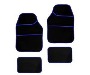 Avizar Universal 4-piece Car Floor Mats in Non-Slip Flocked PVC