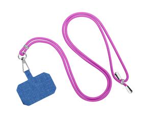 Avizar Universal Smartphone Case Lanyard Braided Nylon 90cm Adjustable, Purple