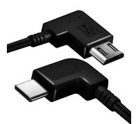 Avizar USB type C to micro-USB Charge and Fast Sync Cable Angled Connector 30cm