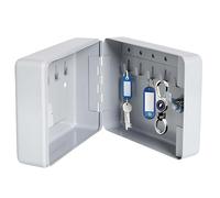Avizar Wall-Mounted Key Cabinet 10 Slots in Steel with Secure Lock, Grey