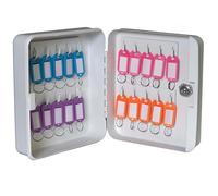 Avizar Wall-Mounted Key Cabinet 20 Slots Steel with Secure Lock, Grey