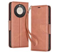 Avizar Wallet Case for Honor Magic 8 Lite Retro Style with Stand, Brown