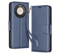 Avizar Wallet Case for Honor Magic 8 Lite Retro Style with Stand, Night blue