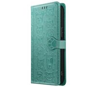 Avizar Wallet Case for iPhone 17e Cat and Dog Designs with Stand Function, Green