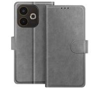 Avizar Wallet Case for Oppo A5 Pro Chesterfield Series with Stand Function, Grey