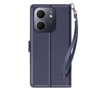 Avizar Wallet Case for Oppo A5x with Wrist Strap and Video Stand Function