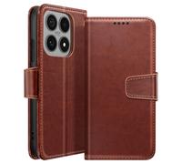 Avizar Wallet Case for Xiaomi 17 with Foldable Stand Function, Brown
