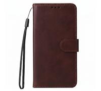 Avizar Wallet Case for Xiaomi 17T Pro Leather Effect with Video Stand, Brown