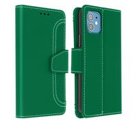 Avizar Wallet Folio Case with Stand for iPhone 12 Mini, Green