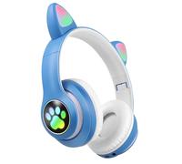 Avizar Wireless Bluetooth Headset for Children with Illuminated RGB Cat Ears