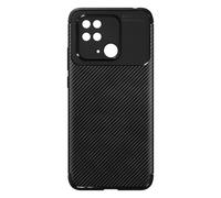Avizar Xiaomi Redmi 10C Silicone Gel Flexible Design Carbon Fibre Effect Case