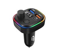 Avizartooth FM Transmitter with Car Power supply USB QC 3.0 and USB-C 18W C2