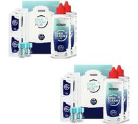 Avizor Ever Clean Plus 4 x 350 ml + 180 Tablets - Cleaning and Disinfectant Solution for Contact Lenses - Removes Lipids and Proteins - No Preservatives - Economy Pack