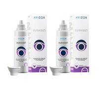 Avízor Eyewash 2x250ml - Eye Wash that Cleans Eyes and Eyelids - Relieves Irritations - Buffered, Isotonic, and Sterile Solution - Savings Pack