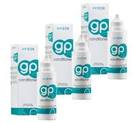 Avízor GP Conditioner Pack of 3x120 ml - Solution for Rigid and Gas-Permeable Contact Lenses - Rinses and Moisturizes - Deep Cleaning and Daily Comfort