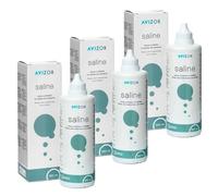 Avízor Saline Pack 3x350ml - Saline Solution for All Types of Contact Lenses - Long-Lasting Hydration and Rinsing - Gentle and Effective Cleaning - Complete Eye Care Solution