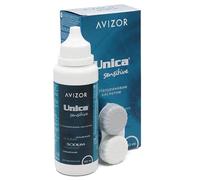 Avízor Unica Sensitive - 100ml | Unique Solution with Hyaluronic Acid - Deep Cleaning and Disinfection for All Types of Contact Lenses - for Sensitive Eyes - Travel Size