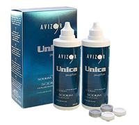 Avizor Unica Sensitive Contact Lens Solution, 2 x 350 ml, Includes 1 Lens Case