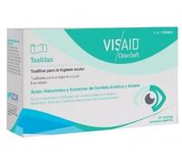 Avizor Visaid CleanSoft 20 Sterile Eye Wipes - Gentle and Hygienic Cleansing of Eyelids and Eyelashes, Deep Hydration, Periocular Revitalization, Ideal for Sensitive Eyes
