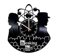 AVJERA Breaking Bad Crime Drama Series Vinyl Wall Clock Vinyl Record Retro Wall Clock Birthday New Year Christmas Birthday Gift Personality