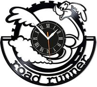 AVJERA Road Runner Vinyl Wall Clock Vinyl Record Retro Wall Clock Birthday New Year Christmas Birthday Gift Personality Creative Home Design