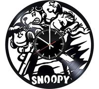 AVJERA Snoopy Unique Vinyl Record Retro Wall Clock Birthday New Year Christmas Birthday Gift Personality Creative Home Design