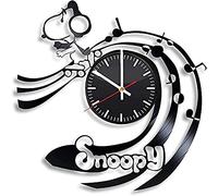 AVJERA Snoopy Vinyl Record Retro Wall Clock Birthday New Year Christmas Birthday Gift Personality Creative Home Design Wall Decoration