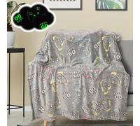 AVJWWD Glow in The Dark Throw Blanket,Gamepad Flannel Fleece Blanket,All Season Couch Sofa Nap Blanket for Kids Girls Boys Adults Gifts (Gamed A, 150 x 200 cm)