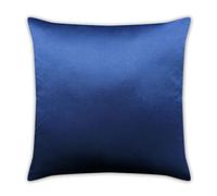 AVKA Studio Heavy Quality Satin Throw Pillow Covers - Set of 1 - Dark Blue 26x26 Decorative Pillow Cover - with Lining and Zipper Closure - Faux Silk Elegant Pillow for Bed Car Sofa - Covers Only
