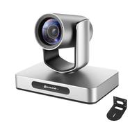 AVKANS 4K HDMI PTZ Camera NDI with 12X, SDI AI AUTO Tracking PTZ Camera with IP Live Streaming for Church Worship Live Events, PoE Support(AV4KN Silver)