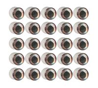 AVKGCZ 25Pcs Light Weight And Dumbbell Eye For Water Fishing 6mm/8mm/10mm Fishing Dumbbell Eye Set Fly Tying Beads