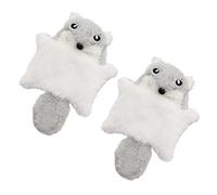 AVKGCZ Cats Toy Squirrels With Crinkle Paper 2pcs Plush Teaser Toy For Pet Curiosity And Instincts Great For Indoor Use Cats Entertainment