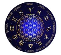 AVKGCZ Dowsing Board Communication Metaphysical Message Mat Round Fortunes Telling Divination Pendulum Mat