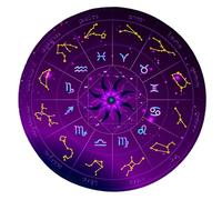 AVKGCZ Dowsing Board Communication Metaphysical Message Mat Round Fortunes Telling Divination Pendulum Mat