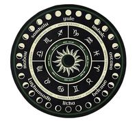 AVKGCZ Dowsing Board Communication Metaphysical Message Mat Round Fortunes Telling Divination Pendulum Mat
