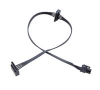 AVKGCZ Small 4Pin/4Pin/Min6Pin To Double 15PIn Power Extension Hard Drives Cable Adapter Hard Disk Expansion Power Supply Cable Computer Assembly Connector