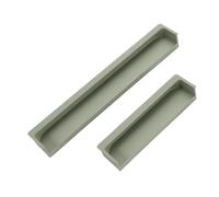AVkgwrtb Aluminum Alloy Recessed Cabinet Handle | Multicolor 120 200 400mm For Sliding Doors Drawers Cabinets: Home Interior(Moran Green,200mm length)