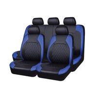 AVLIK Car Seat Covers for Peugeot 107 108 206 207 CC 208 307 308 406 407, Automotive Front Rear Seat Cover PU Leather Protectors Headrest Interior Accessories,Blue- Full Set