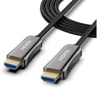 avlink 8K Active Fibre Optic HDMI Cable Long Distance Lead 48Gbps Ultra High Speed UHD TV and Gaming Black 10 Metre