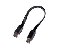 AV:Link | USB C-C Charging Lead 20cm Long Short Sync and Charge Flat Cable