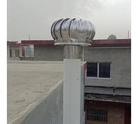 AVLLSO Air Vent Grille Cover Chimney Vent Cap, No Power Roof Turbine Ventilator, Round Rotation Flue Vent 16 12 10 8 6 4 Inch(160mm/6.3in)