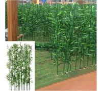 AVLLSO Bamboo leaves Realistic Artificial Bamboo Stalks, Landscape Divider Decoration for Indoor & Outdoor Use(90 Pack,1.2m/3.9ft)