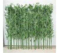AVLLSO Bamboo outdoor privacy screen Large Artificial Bamboo Plants Trees, 3ft 4ft 5ft 6ft 6.5ft Tall, Artificial Fake Bamboo Plant with Leaves(10 Pack,2m/6.5ft Tall)